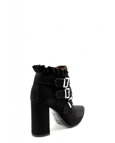 TRONCHETTO NEROGIARDINI DONNA CAPRA SCAMOSCIATO NERO CON ZIP A909392DE/100