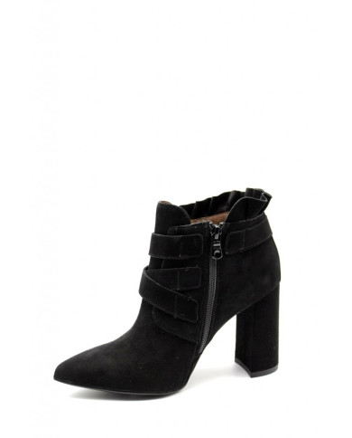 TRONCHETTO NEROGIARDINI DONNA CAPRA SCAMOSCIATO NERO CON ZIP A909392DE/100