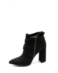 TRONCHETTO NEROGIARDINI DONNA CAPRA SCAMOSCIATO NERO CON ZIP A909392DE/100