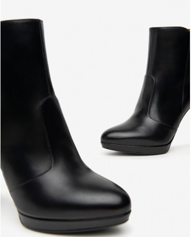 TRONCHETTO NEROGIARDINI DONNA NAPPA PANDORA NERO BATTIS.TPU SAMARRA TACCO 10 CM I410981D/100