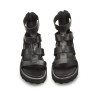 SANDALO CON ZEPPA CULT DONNA ZIGGY 3290 W LEATHER BLACK CLW329000