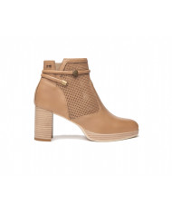 TRONCHETTO NEROGIARDINI DONNA PELLE COLORE CUOIO TACCO 7,5CM E409730D/400