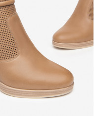 TRONCHETTO NEROGIARDINI DONNA PELLE COLORE CUOIO TACCO 7,5CM E409730D/400