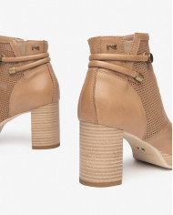 TRONCHETTO NEROGIARDINI DONNA PELLE COLORE CUOIO TACCO 7,5CM E409730D/400