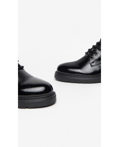 ANFIBI NEROGIARDINI DONNA IIN VERNICE NERO SIVIGLIA I309180D/100