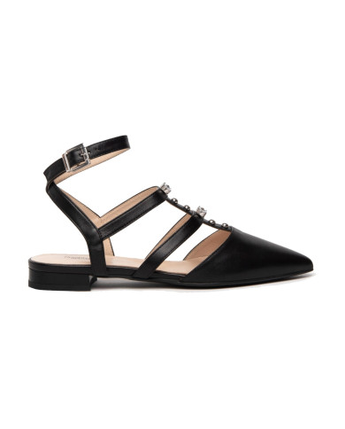 BALLERINA NEROGIARDINI DONNA NAPPA PANDORA NERO MICROLITE AMANTEA E307090DE/100