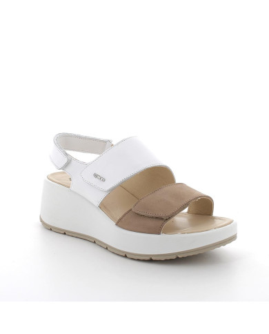 SANDALO CON ZEPPA IGI&CO DONNA NAB.LIS/NAPPA S MARMOTTA/BIANCO 7666500