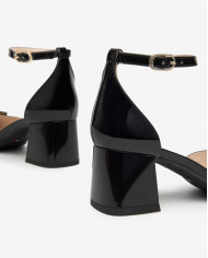 DECOLLETE' NEROGIARDINI DONNA PELLE NERO TACCO5,5CM E409480D/100