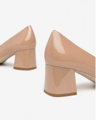 DECOLLETE' NEROGIARDINI VERNICE NUDO TACCO 5,5CM E409481D/626