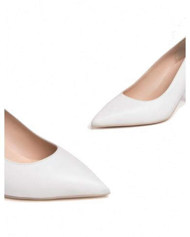 DECOLLETE' NEROGIARDINI DONNA NAPPA PANDORA BIANCO TPU ALEK NATURALE E307081DE/707