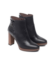 TRONCHETTI NEROGIARDINI DONNA IN PELLE PELLE 9,5CM I308262D/100