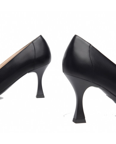 MOCASSINI CON TACCO NEROGIARDINI DONNA IN PELLE NERO 7,5CM  I308620DE/100