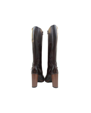 STIVALE CON TACCO NEROGIARDINI DONNA MANOLETE TESTA DI MORO ZEUS T.MORO I205730D/300