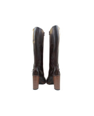 STIVALE CON TACCO NEROGIARDINI DONNA MANOLETE TESTA DI MORO ZEUS T.MORO I205730D/300