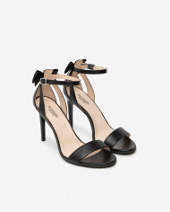 SANDALI CON TACCO NEROGIARDINI PELLE NERO TACCO 9,5CM E410111DE/100