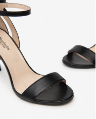 SANDALI CON TACCO NEROGIARDINI PELLE NERO TACCO 9,5CM E410111DE/100