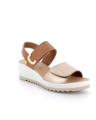SANDALO CON ZEPPA ENVAL SOFT DONNA FIO.BO.OME/NAPP CHAMPAGNE/BEIGE 7778822