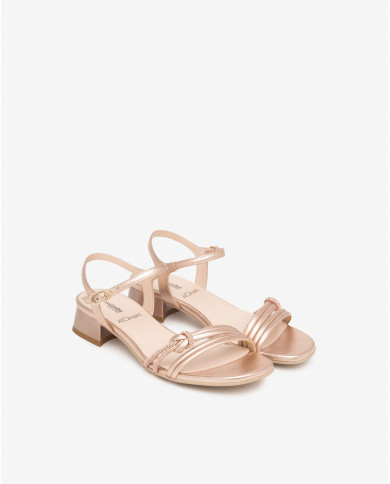 SANDALO CON TACCO NEROGIARDINI DONNA NETTUNO PHARD TPU KUK FEN NATURALE TACCO 2,5CM E615731D/660