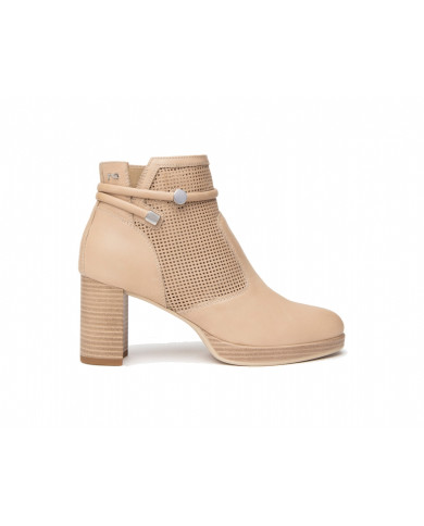 TRONCHETTO NEROGIARDINI DONNA PELLE COLORE CHAMPAGNE TACCO 7,5CM E409730D/439