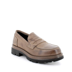 MOCASSINI CON TACCO IGI&CO DONNA IN PELLE TAUPE 4679411