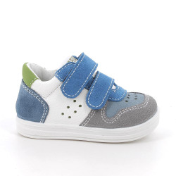 SNEAKERS  PRIMIGI PRIMI PASSI  BAMBINO  SCAMOS/S.NAP.BO OCEANO-GRIGIO-JEANS/BIANCO 1355533