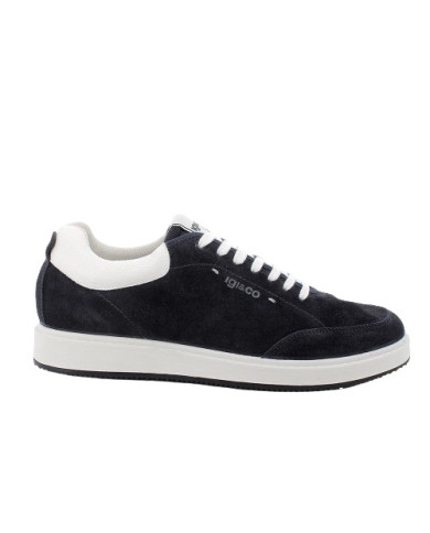 SNEAKERS IGI&CO UOMO SCAMOSCIATO/TESSUTO BLU 5641100