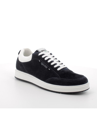 SNEAKERS IGI&CO UOMO SCAMOSCIATO/TESSUTO BLU 5641100