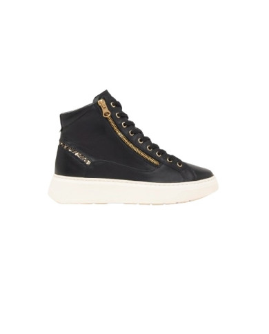 SNEAKERS ALTA NEROGIARDINI DONNA GUANTO NERO T.GLITTER  GONZAGA  I411601D/100