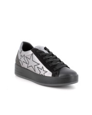 SNEAKERS IGI&CO DONNA IN PELLE NERO/ACCIAIO 6668600