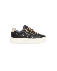 SNEAKERS NEROGIARDINI DONNA GUANTO NERO T.GLITTERNE ETOILE MIELE PU.MONOD.CAPRA I411610D/100