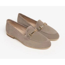 MOCASSINO DONNA NEROGIARDINI VELOUR CRETA TR CARRARA E318213D/451