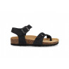 SANDALO INFRADITO BIONATURA DONNA 11 A 678 IMB V. NABUK NERO 11A678-IV-NBKNER