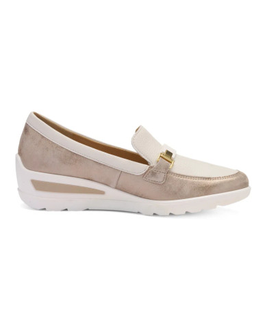 MOCASSINO ARA SHOES 12-50630-05  NUVOLAKID,GAUCHOCALF ZÜRICH 2.0 SHELL CREAM 12-50630-05 