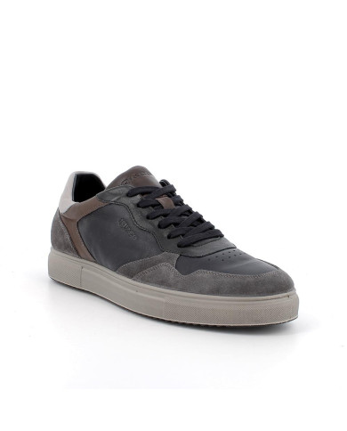 SNEAKERS IGI&CO UOMO IN PELLE BLU/GRIGIO SCURO 6633500