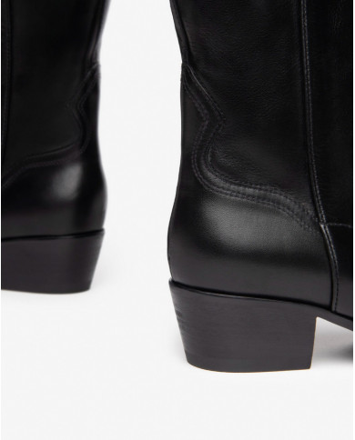 STIVALETTI NEROGIARDINI DONNA SAUVAGE NERO TPU ANZOLA CRISTINA TACCO 4,5CM I308282D/100