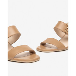 SANDALI CON TACCO NEROGIARDINI DONNA NAPPA PANDORA CORDA  TPU FEN NATURALE E410241D/423