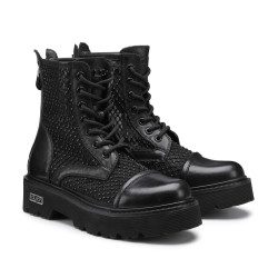 STIVALETTO CULT DONNA SLASH 3403 MID W NET FAB/LEAT. BLACK/BLACK STRASS CLW340304