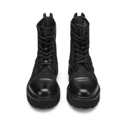 STIVALETTO CULT DONNA SLASH 3403 MID W NET FAB/LEAT. BLACK/BLACK STRASS CLW340304