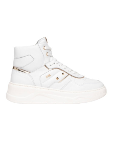 SNEAKERS NEROGIARDINI DONNA VELVET BIANCO T.BRILL PLATINO E306560D/707