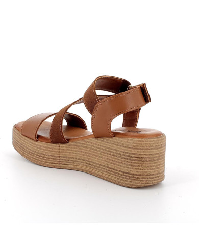 SANDALO CON ZEPPA IGI&CO DONNA PELLE SINTETICA MARRONE CUOIO 5687411
