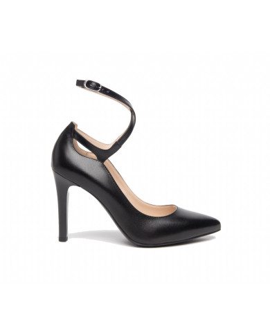 DECOLLETE' NEROGIARDINI DONNA IN PELLE NERO I308611DE/100