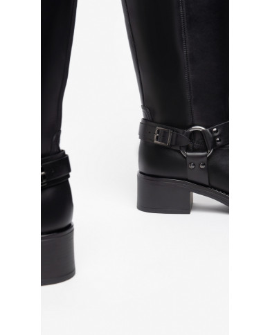 STIVALI CON TACCO NEROGIARDINI DONNA IIN PELLE NERO ARCOLA I309221D/100