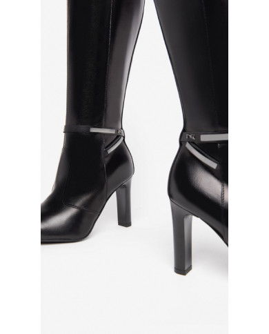 STIVALI CON TACCO NEROGIARDINI DONNA IN PELLE NERO TACCO 9 CM I308744DE/100