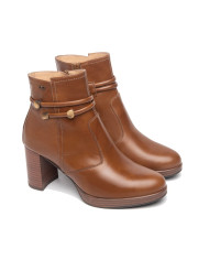 TRONCHETTI NEROGIARDINI DONNA IN PELLE CUOIO 7,5CM I308246D/400