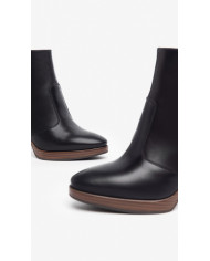 TRONCHETTI NEROGIARDINI DONNA IN PELLE PELLE 9,5CM I308262D/100