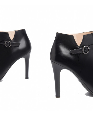 TRONCHETTI NEROGIARDINI DONNA IN PELLE NERO TACCO 9,5CM  I308612DE/100