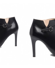 TRONCHETTI NEROGIARDINI DONNA IN PELLE NERO TACCO 9,5CM  I308612DE/100