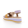 SANDALO CON ZEPPA IGI&CO DONNA PELLE SINTETICA ORCHIEDEA/BEIGE 5685322
