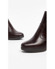 TRONCHETTI NEROGIARDINI DONNA IN PELLE TESTA DI MORO 7CM I308241D/3000