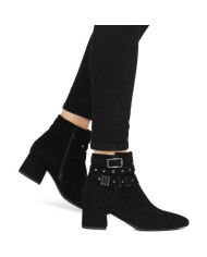 TRONCHETTO NEROGIARDINI DONNA CAPRA SCAMOSCIATO NERO A90944DE/100